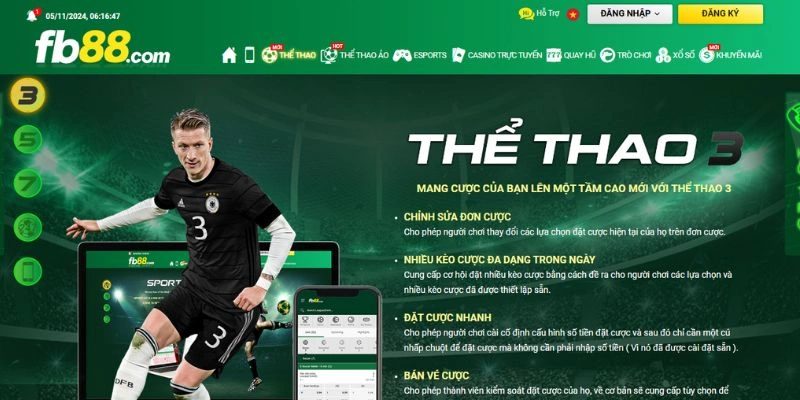 Thể thao FB88 với cá cược bóng đá, tỷ lệ kèo và sự kiện thể thao trực tuyến