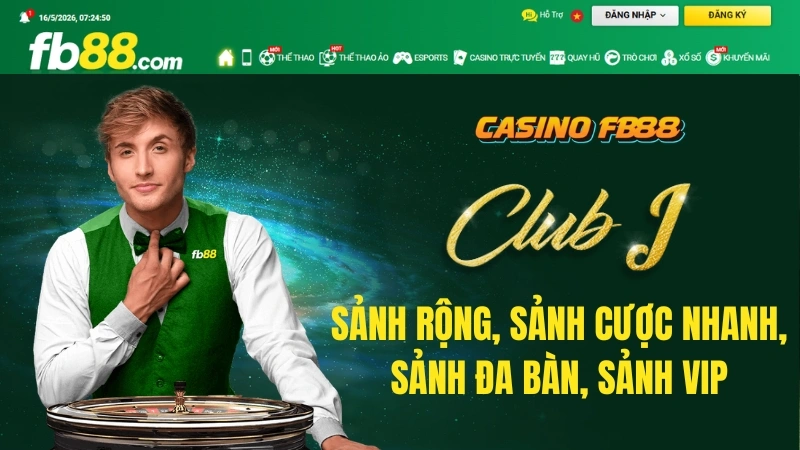 Club J FB88 với Baccarat Roulette Sic Bo Dragon Tiger Bull Bull và Win 3 Cards